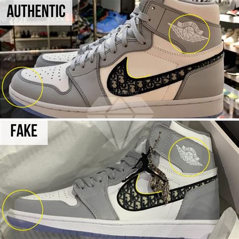 nike air jordan dior original vs fake|dior jordan 1s seized.